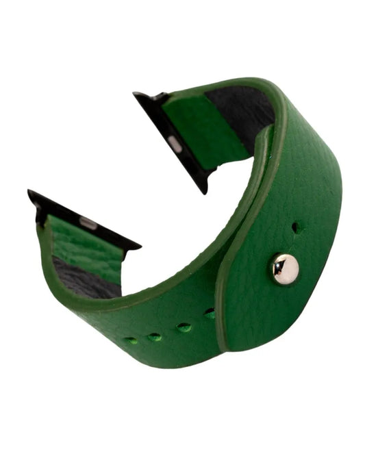 Forest Green Apple Watch Strap - Pure Leather Strap