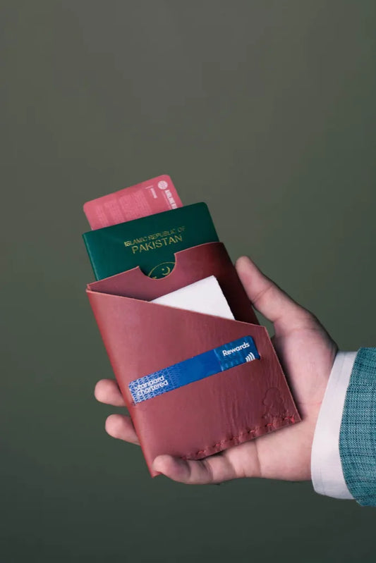 The Voyager – Burgundy - Passport Wallet