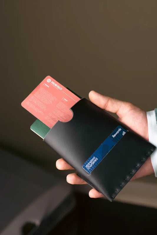 The Voyager – Black - Passport Wallet