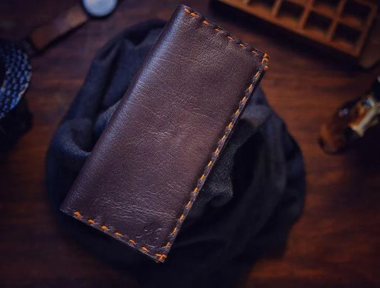 The Volonté – Mocha Brown Leather Long Wallet