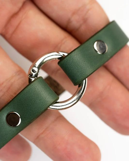 Rizz - Green Leather Bracelet (Unisex)