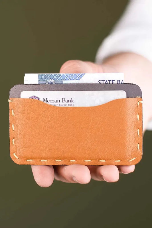 The Marc – Card Holder (Mustard - Grey)