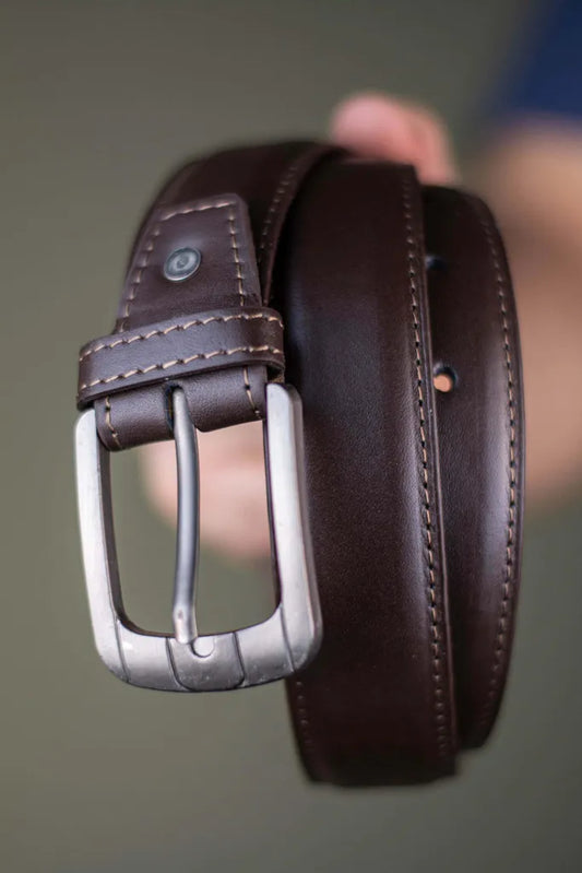 The Fuerte - Leather Belt - Chocolate
