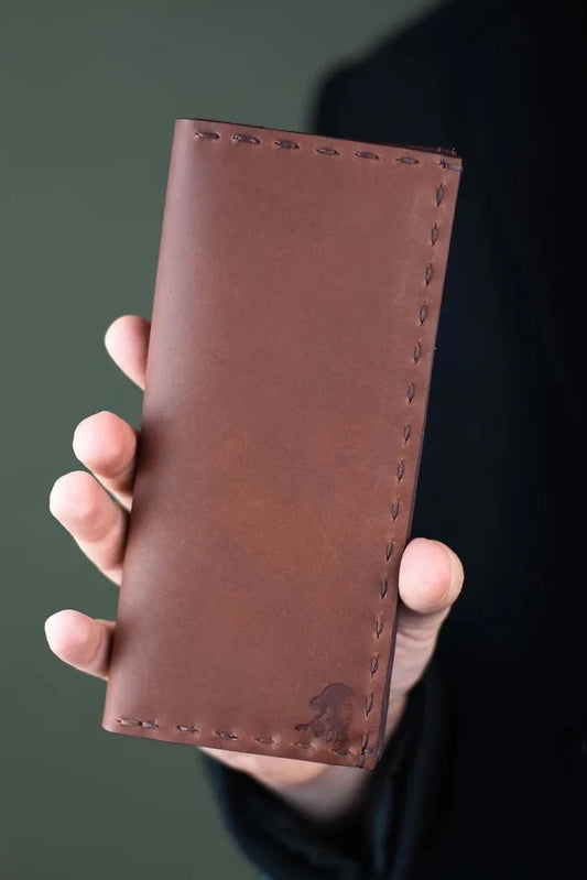 The Volonté – Brown Leather Long Wallet