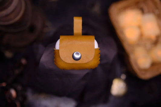 Swish Mustard - AirPods Pro Leather Case