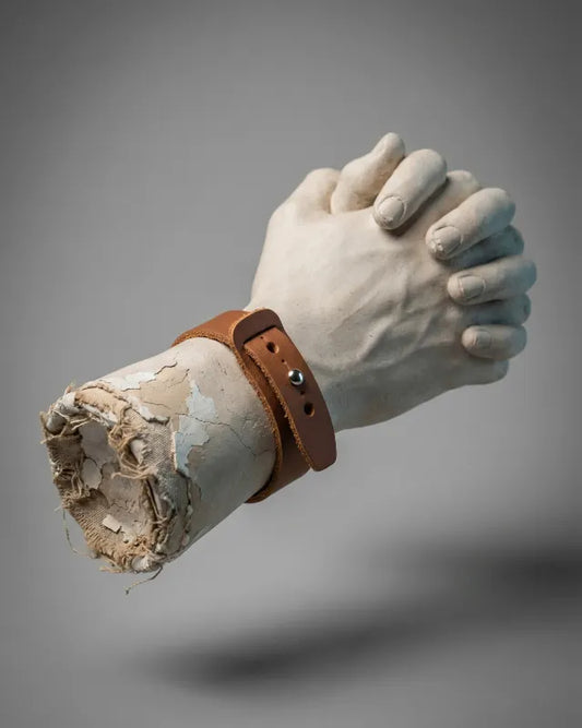 Blaire - Mid Brown Leather Bracelet (Unisex)