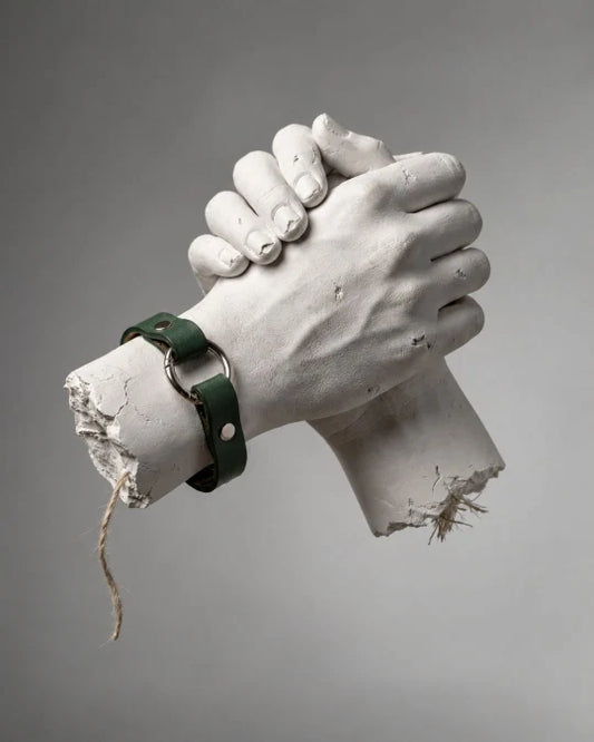 Rizz - Emerald Green Leather Bracelet (Unisex)