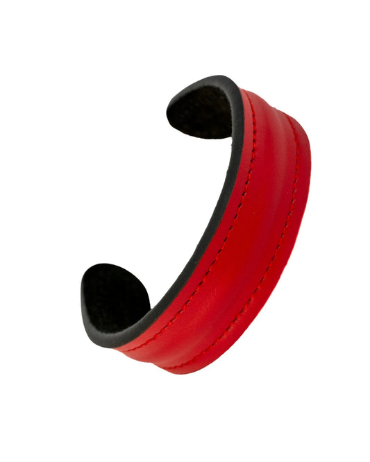 The Grit - Red - Kara Style Leather Bracelet / Leather Cuff