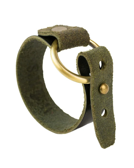 Ryker- Green Leather Bracelet (Unisex)
