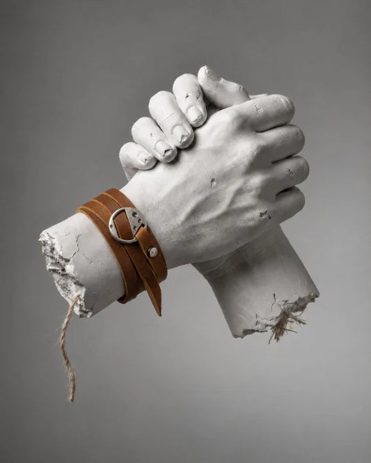 Orbit - Tan Brown Wrap-around Leather Bracelet