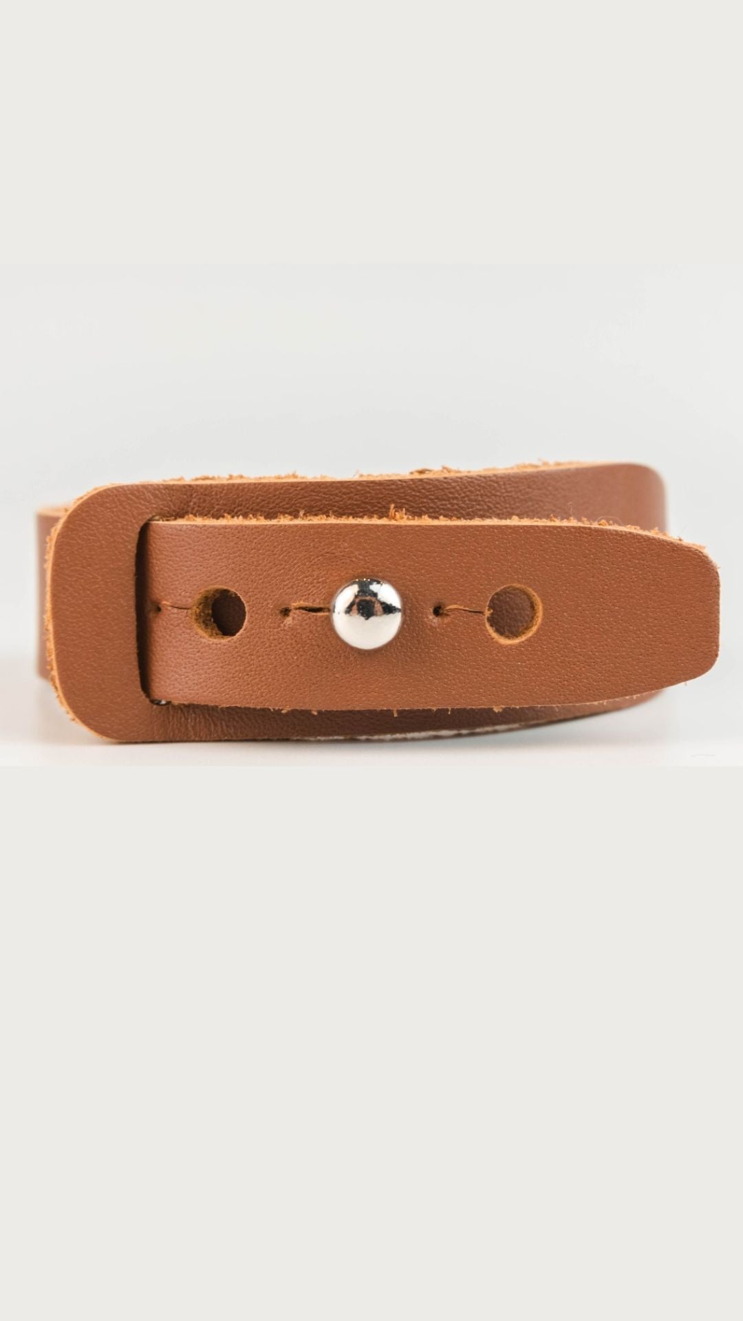 Blaire - Mid Brown Leather Bracelet (Unisex)