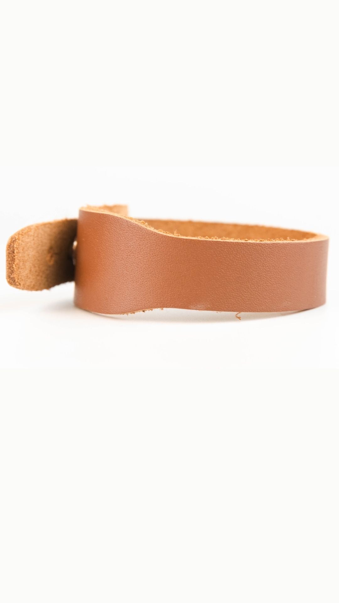 Blaire - Mid Brown Leather Bracelet (Unisex)