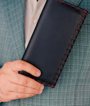 The Volonté – Black Leather Long Wallet