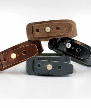 Blaire - Light Brown Leather Bracelet (Unisex)