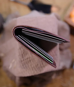 The Esthétique (Burgundy) - Leather Bi-Fold Wallet