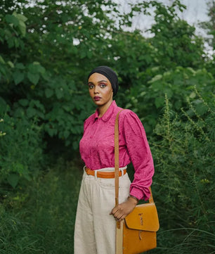 Epitome - Veg Tan Leather Satchel Bag (Unisex)