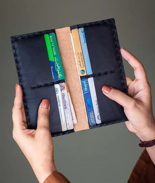 The Volonté – Veg-Tan Croc Leather Long Wallet for women