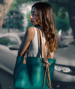 The Julie - Emerald Green Tote Bag