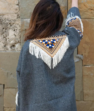 Gray | Handmade Premium Cardigan | Winter Wrap