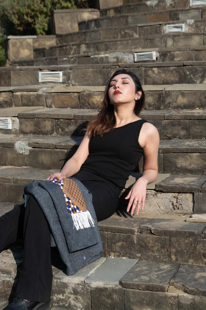 Gray | Handmade Premium Cardigan | Winter Wrap