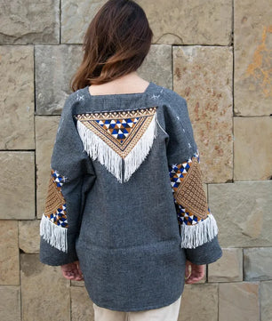 Gray | Handmade Premium Cardigan | Winter Wrap