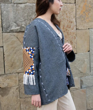 Gray | Handmade Premium Cardigan | Winter Wrap