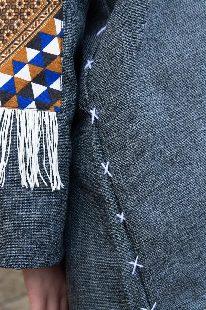 Gray | Handmade Premium Cardigan | Winter Wrap