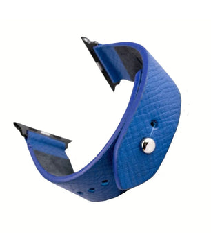 Cobalt Blue Apple Watch Strap - Pure Leather Strap