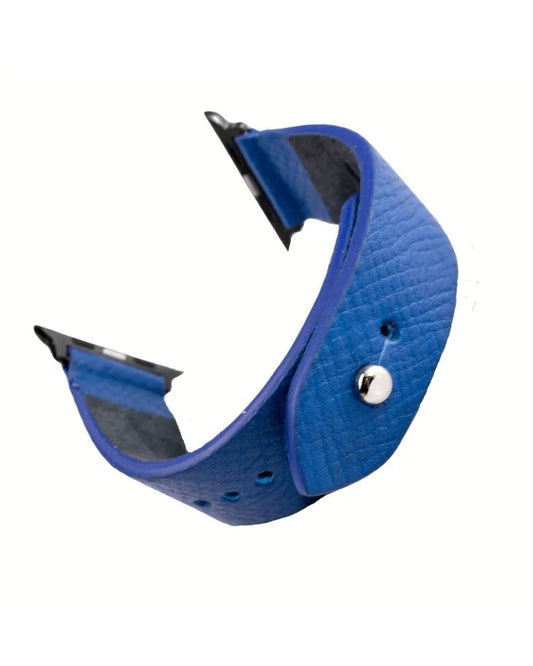Cobalt Blue Apple Watch Strap - Pure Leather Strap