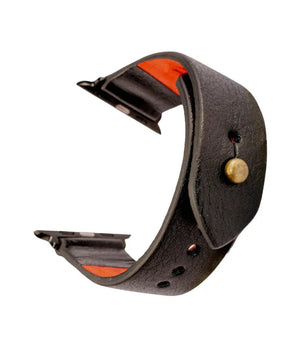 Black Apple Watch Strap - Pure Leather Strap
