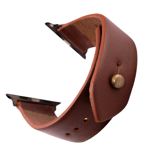 Brown Apple Watch Strap - Pure Leather Strap