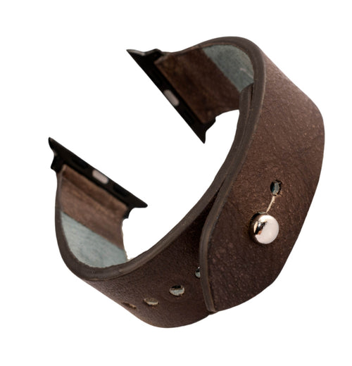 Brunette Apple Watch Strap - Pure Leather Strap