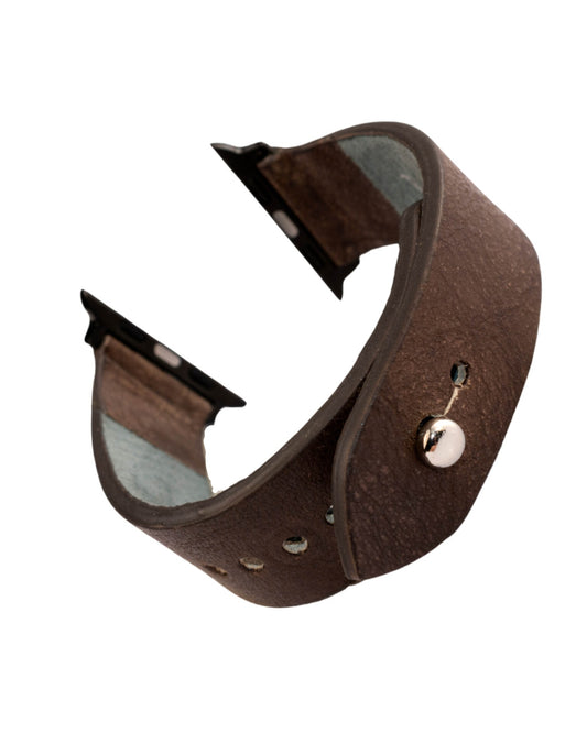 Brunette Apple Watch Strap - Pure Leather Strap