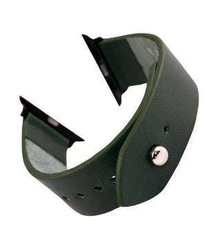 Emerald Green Apple Watch Strap - Pure Leather Strap
