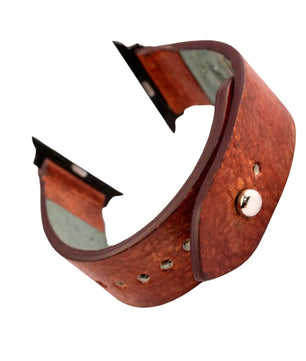 Ox-Blood Burgundy Apple Watch Strap - Pure Leather Strap