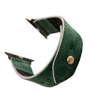 Emerald Green Apple Watch Strap - Suede Leather Strap
