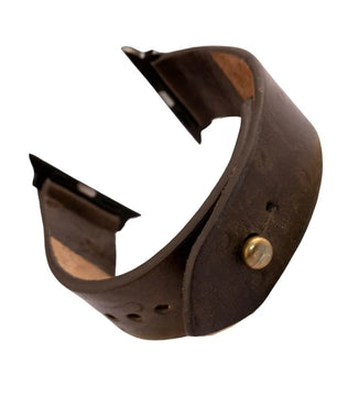 Chocolate Brown | Ostrich Apple Watch Strap - Pure Leather Strap