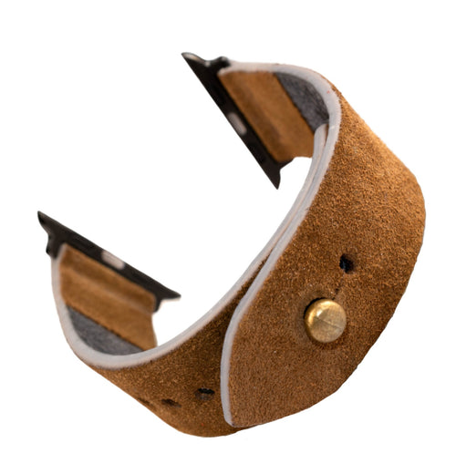Cinnamon Apple Watch Strap - Suede Leather Strap