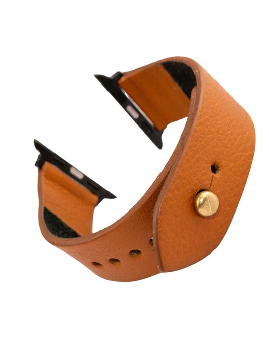 Burnt Orange Apple Watch Strap - Pure Leather Strap