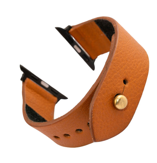 Burnt Orange Apple Watch Strap - Pure Leather Strap