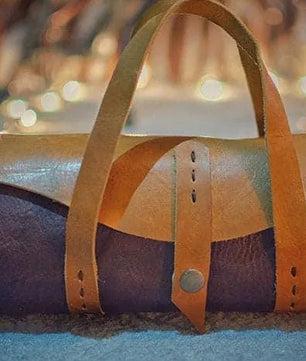 Brown Fusion - Barrel Purse