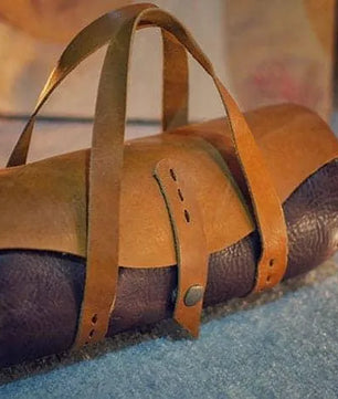 Brown Fusion - Barrel Purse