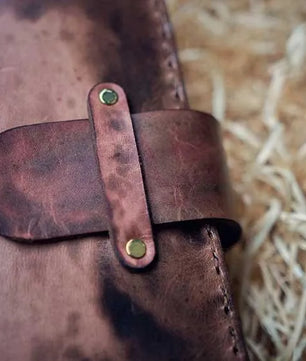 The Trésor - Leather Book Cover (Hand Dyed, Patina)