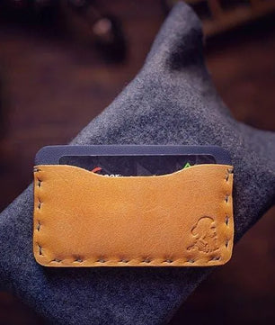 The Marc – Card Holder (Blue-Mustard)