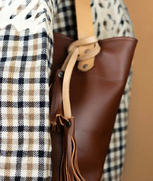 The Julie - Deep Brown Tote Bag