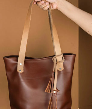 The Julie - Deep Brown Tote Bag