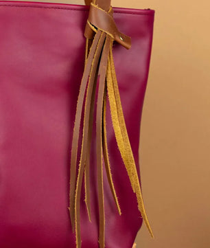 The Julie - Magenta Burgundy Tote Bag