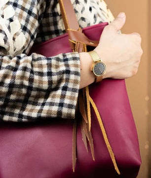 The Julie - Magenta Burgundy Tote Bag