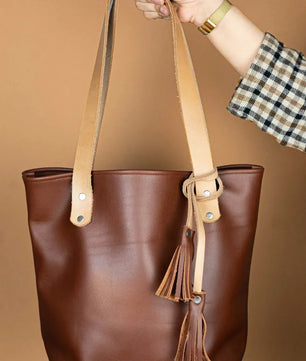 The Julie - Deep Brown Tote Bag
