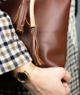 The Julie - Deep Brown Tote Bag